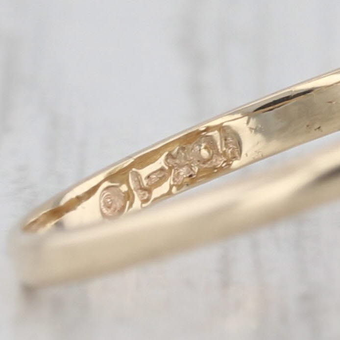 Diamond Horseshoe Horse Ring 10k Yellow Gold Size 5.5 Western Equestrian