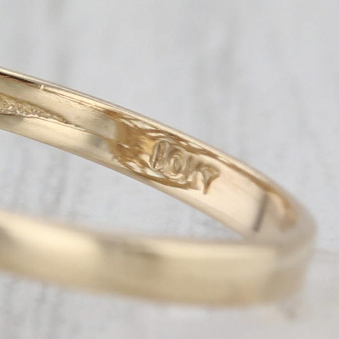 2.40ctw Blue Topaz Diamond Cross Cluster Ring 10k Yellow Gold Size 8.25