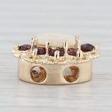 Opal Garnet Slide Bracelet Charm 14k Yellow Gold Richard Klein Vintage