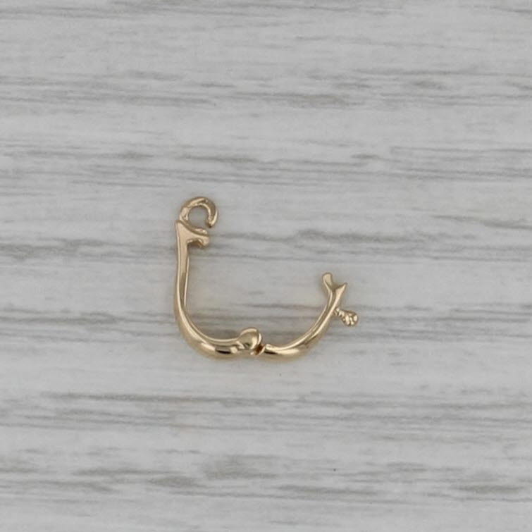 Enhancer Clip Pendant Bail Findings Jewelry Making 14k Yellow Gold