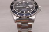 Dark Gray Vintage 1991 Rolex Submariner 16610 Mens 40mm Steel Divers Watch w Box Hang Tag