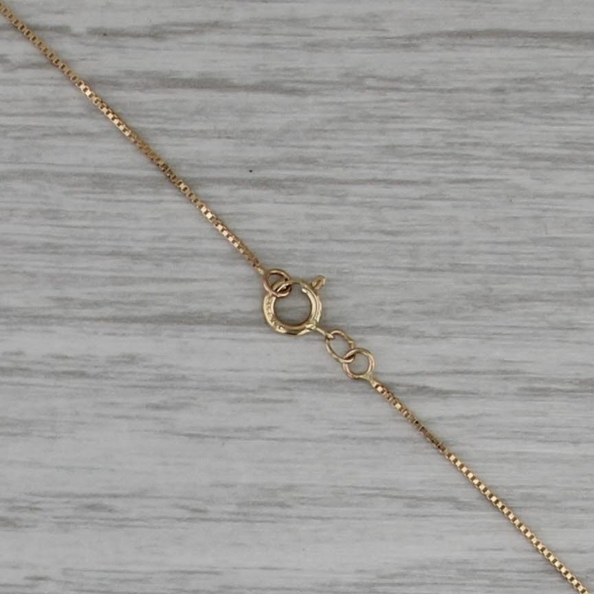 1.34ctw Diamond 3-Stone Journey Pendant Necklace 14k Yellow Gold 18" Box Chain