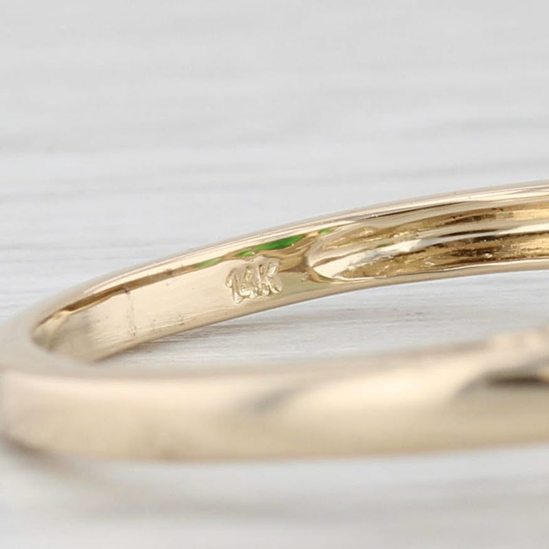 1.64ctw Green Chrome Tourmaline Ring 14k Yellow Gold Size 8