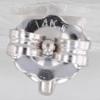 New 0.60ctw Diamond Stud Earrings 14k White Gold Round Solitaire Studs
