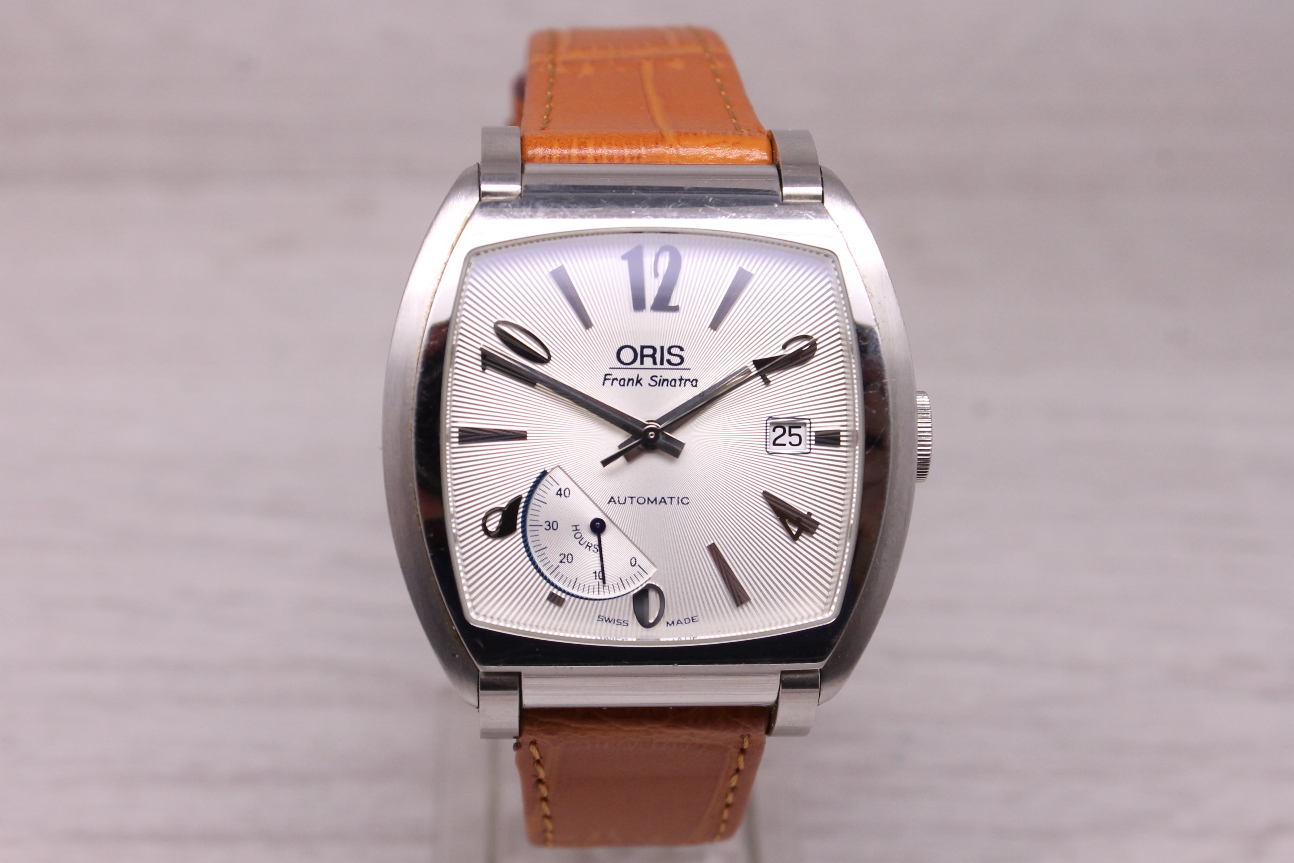 Oris Frank Sinatra Limited Edition Mens 39mm Steel Automatic Watch Power Reserve