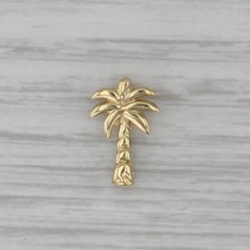 Roberto Coin Palm Tree Pendant 18k Yellow Gold Small Charm