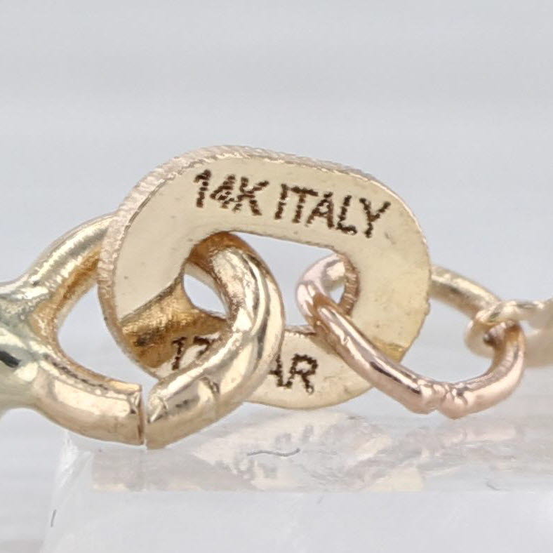 Open Heart Pendant Necklace 14k Yellow Gold 18" Mirror Chain