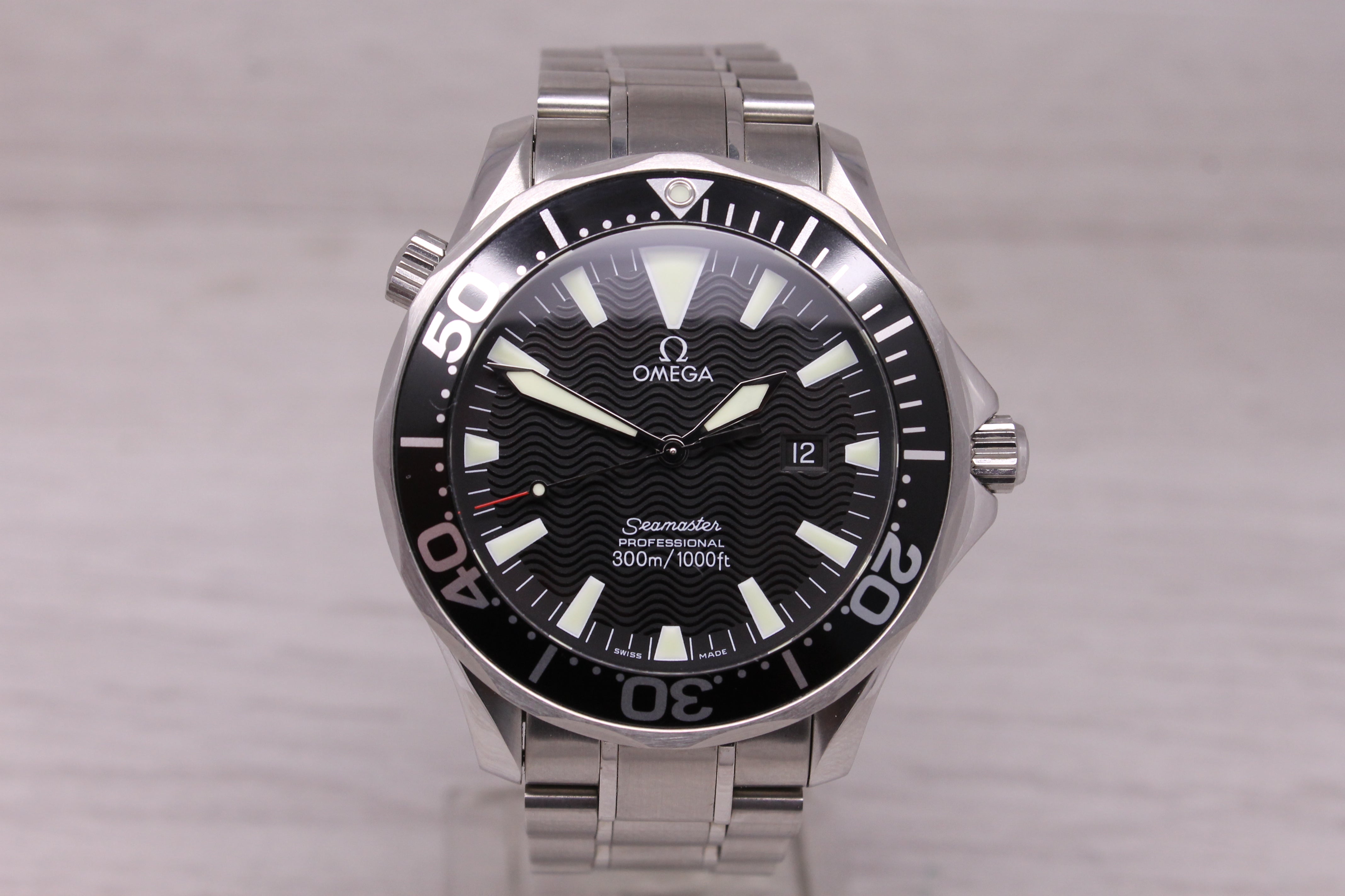 Omega Seamaster Pro 300m 41mm Steel Mens Quartz Watch Peter Blake 2264.50 = MINT