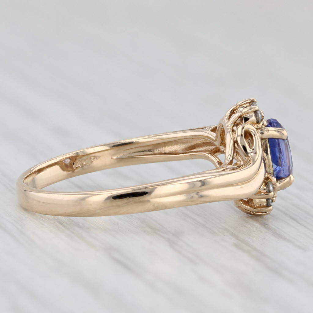 Light Gray 0.51ctw Tanzanite Diamond Ring 14k Yellow Gold Size 6.5 Town & Country