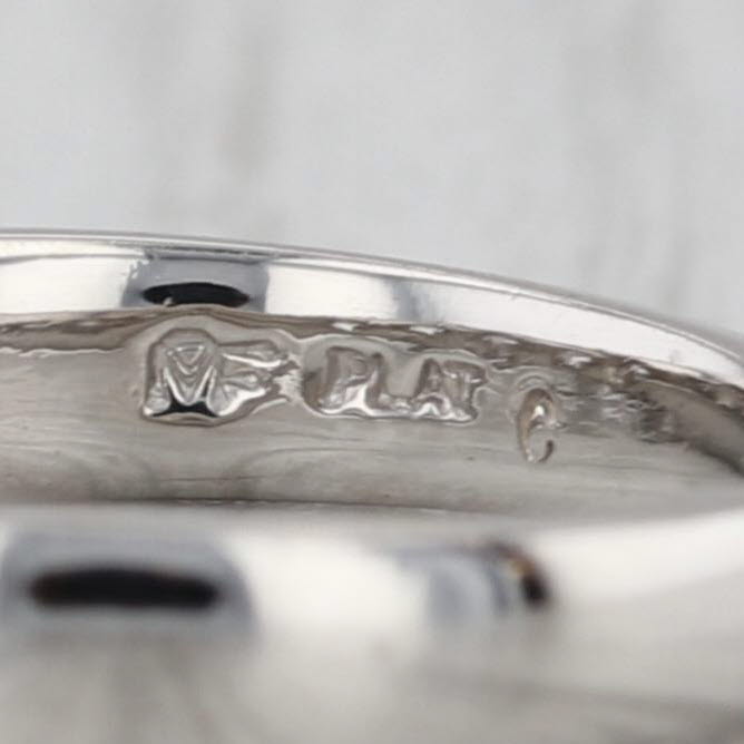 0.40ctw Diamond Wedding Band Anniversary Ring Platinum Size 4.75-5 Stackable