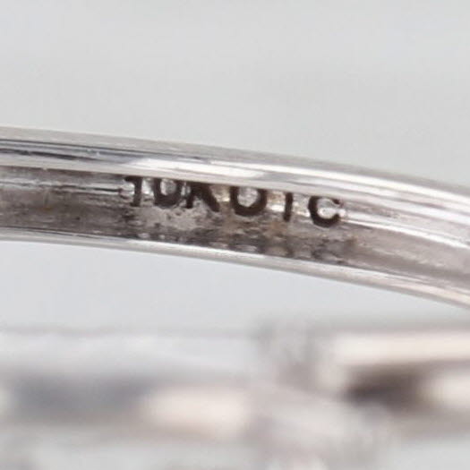 Woven Diamond Hoop Earrings 10k White Gold Round Hoops Snap Top Posts