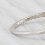 Light Gray Art Deco Diamond Solitaire Engagement Ring 18k White Gold Filigree Size 7.5