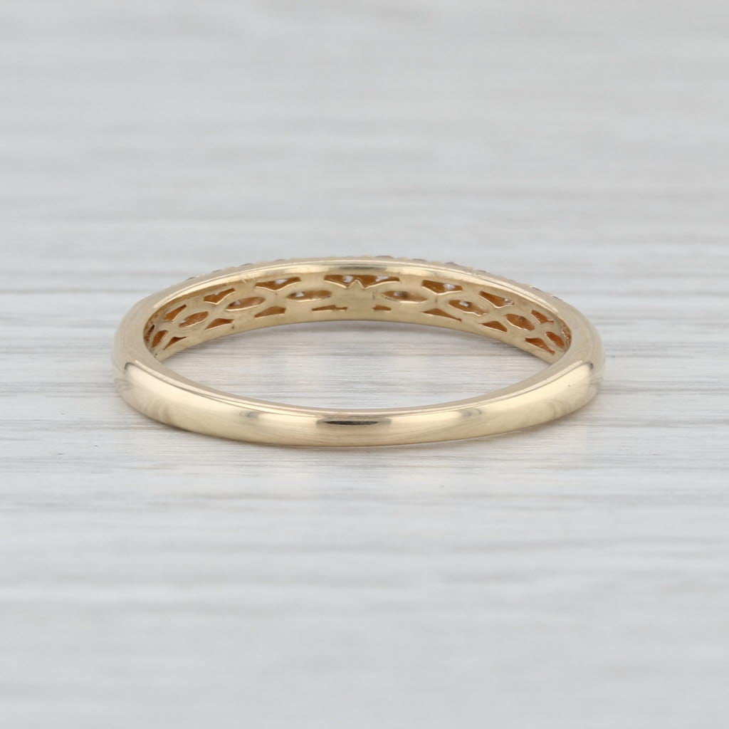 Le Vian Champagne Diamond Wedding Band 14k Gold Stackable Anniversary Ring