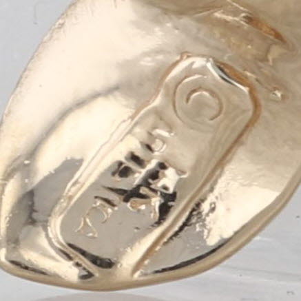 Plumeria Flower Pendant 14k Yellow Gold Brushed Floral Drop