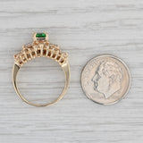 Gray 1.45ctw Green Tsavorite Garnet Diamond Ring 14k Yellow Gold Size 7