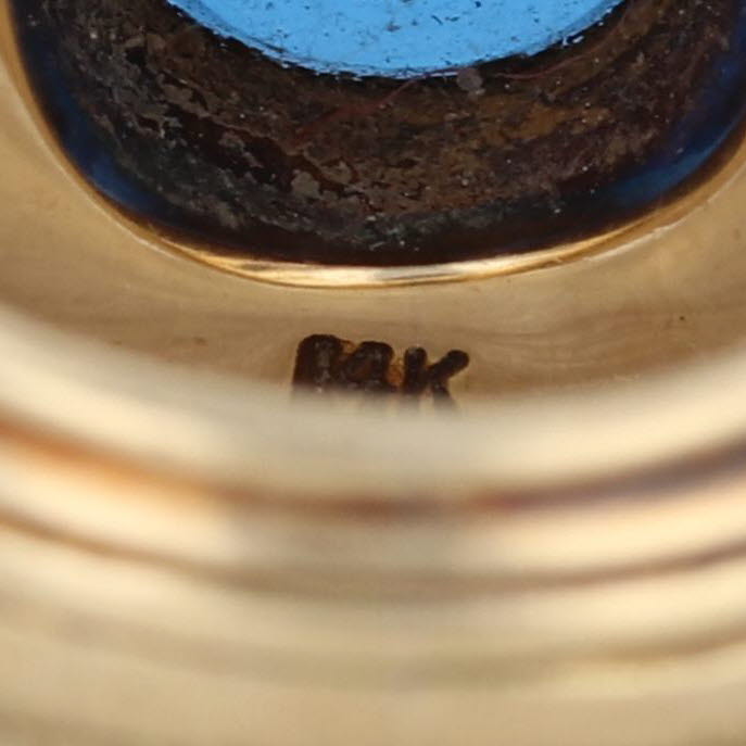 West Point Military Academy Ring 14k Gold Lab Created Spinel Vintage 1950