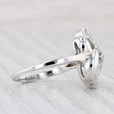 Light Gray Vintage 0.10ctw Diamond Ring 14k White Gold Size 6.75