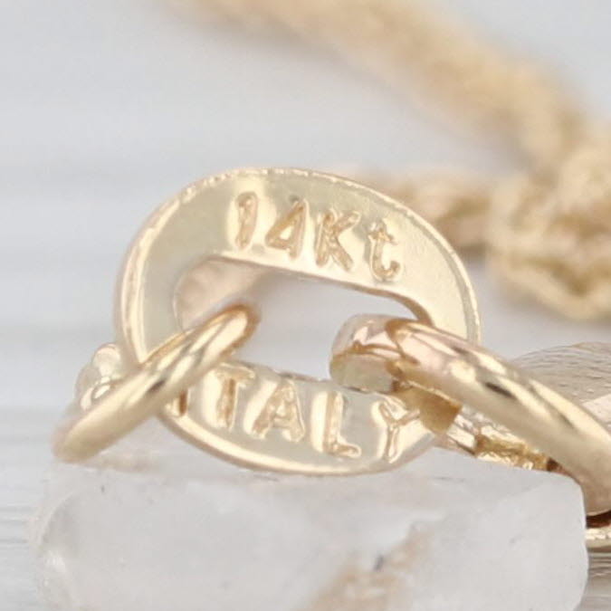 New 2.18ct Round Diamond Pendant Necklace 14k Gold 20" Wheat Chain GIA