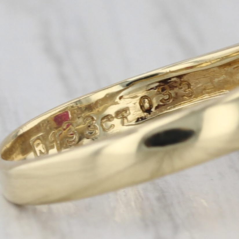 1.76ctw Oval Ruby Diamond Ring 18k Yellow Gold Size 6