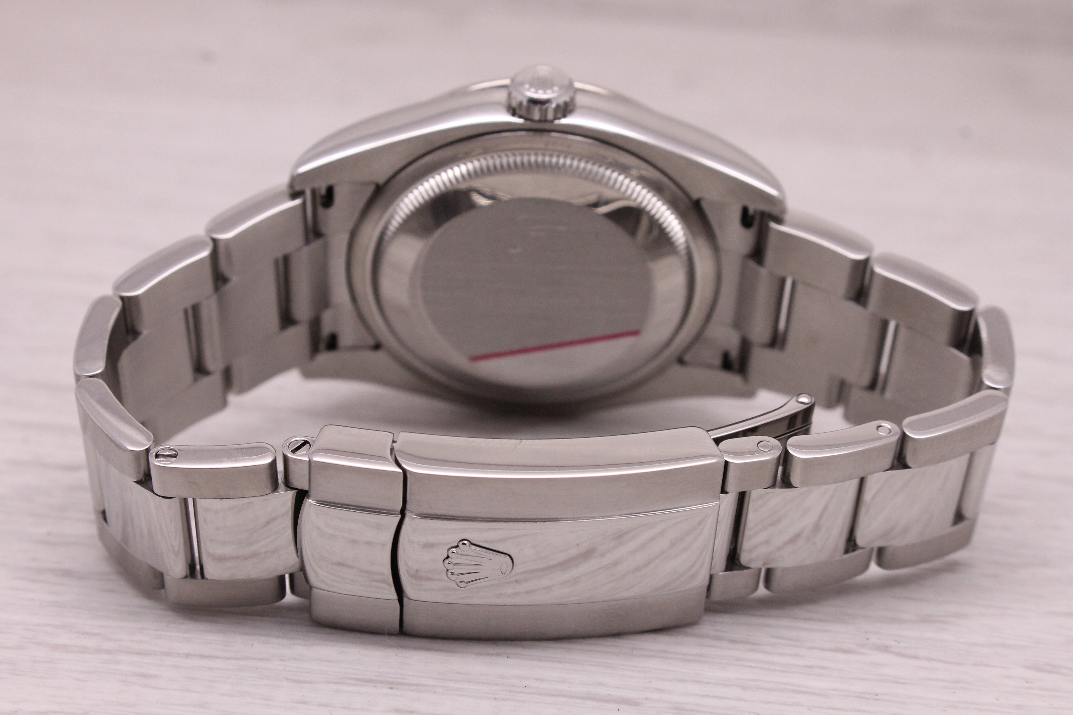 Rolex Datejust Turn O Graph 116264 Mens 36mm Steel & 18k Watch Black Box Papers