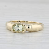 0.80ct Yellow Citrine Ring 10k Yellow Gold Size 8.25 Oval Solitaire