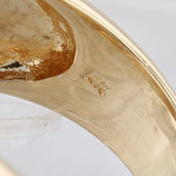 Gray 0.15ctw Diamond Basket Weave Ring 14k Yellow Gold Size 7.25