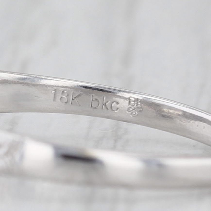 Beverley K 0.75ct Diamond Solitaire Engagement Ring 18k White Gold Size 6.75