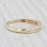 0.22ctw Diamond Wedding Band 14k Yellow Gold Size 8.5 Stackable Anniversary Ring