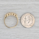 0.35ctw Cubic Zirconia Ring 14k Yellow Gold Size 4 Wedding Anniversary Band