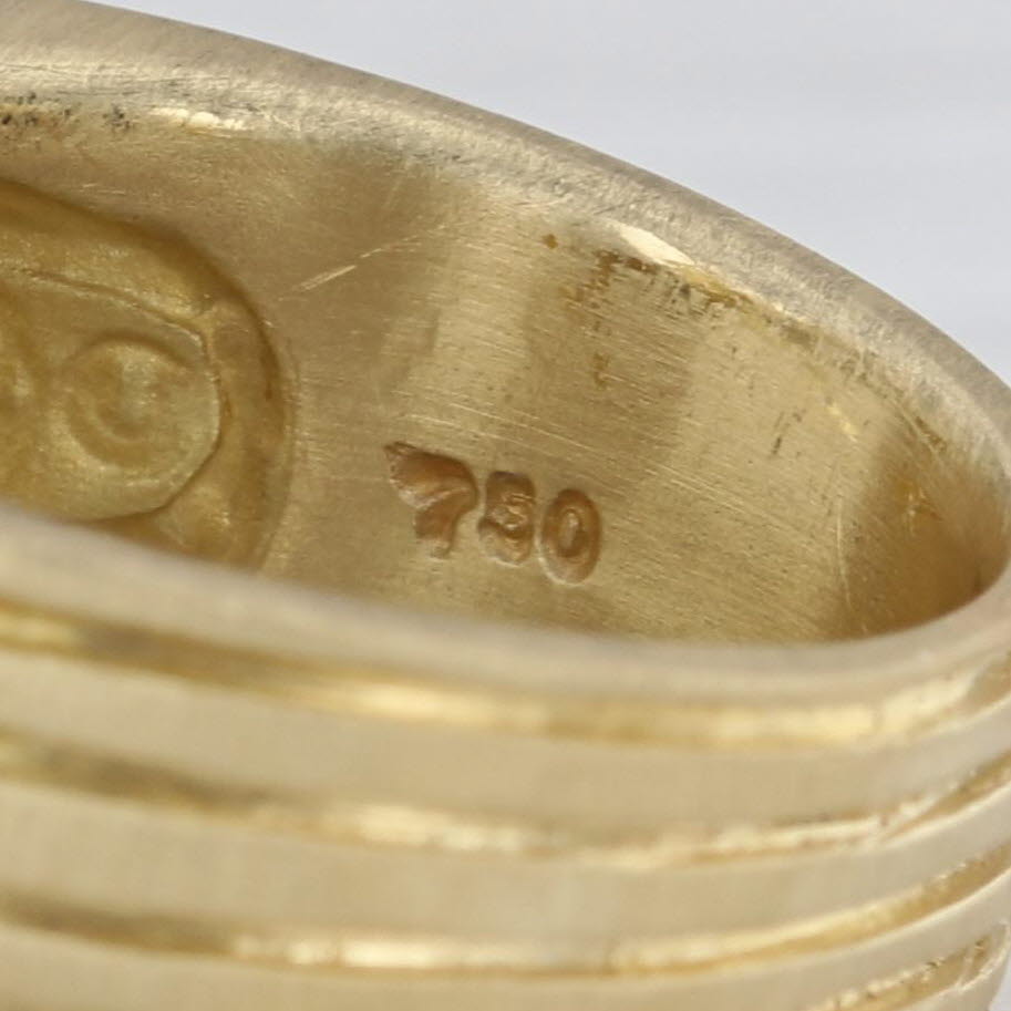 Slane & Slane 7.70ct Citrine Solitaire Ring 18k Yellow Gold Size 5 Cocktail