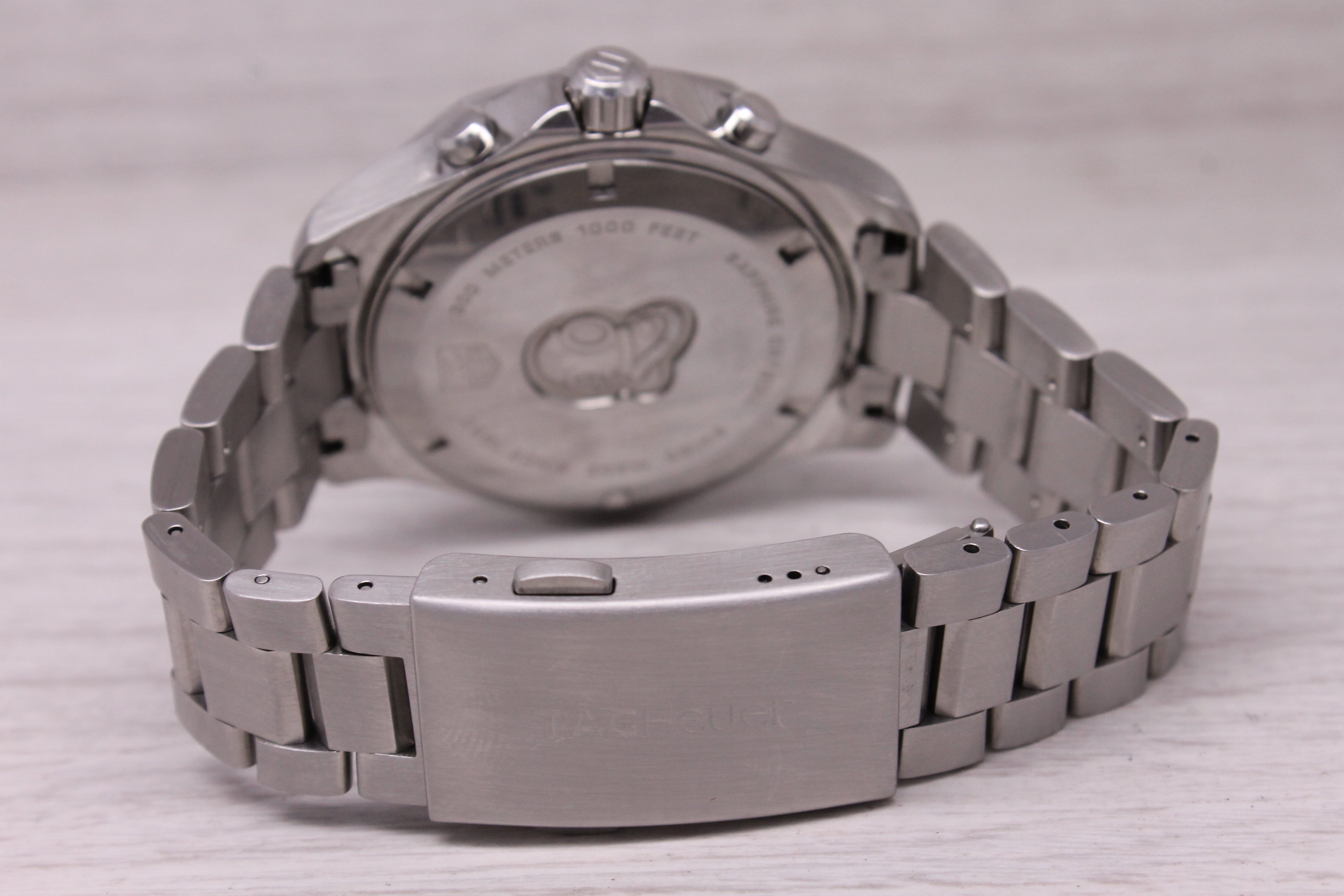 Tag Heuer Aquaracer 44mm Steel Mens Quartz Chronograph Watch w Bracelet CAF101F