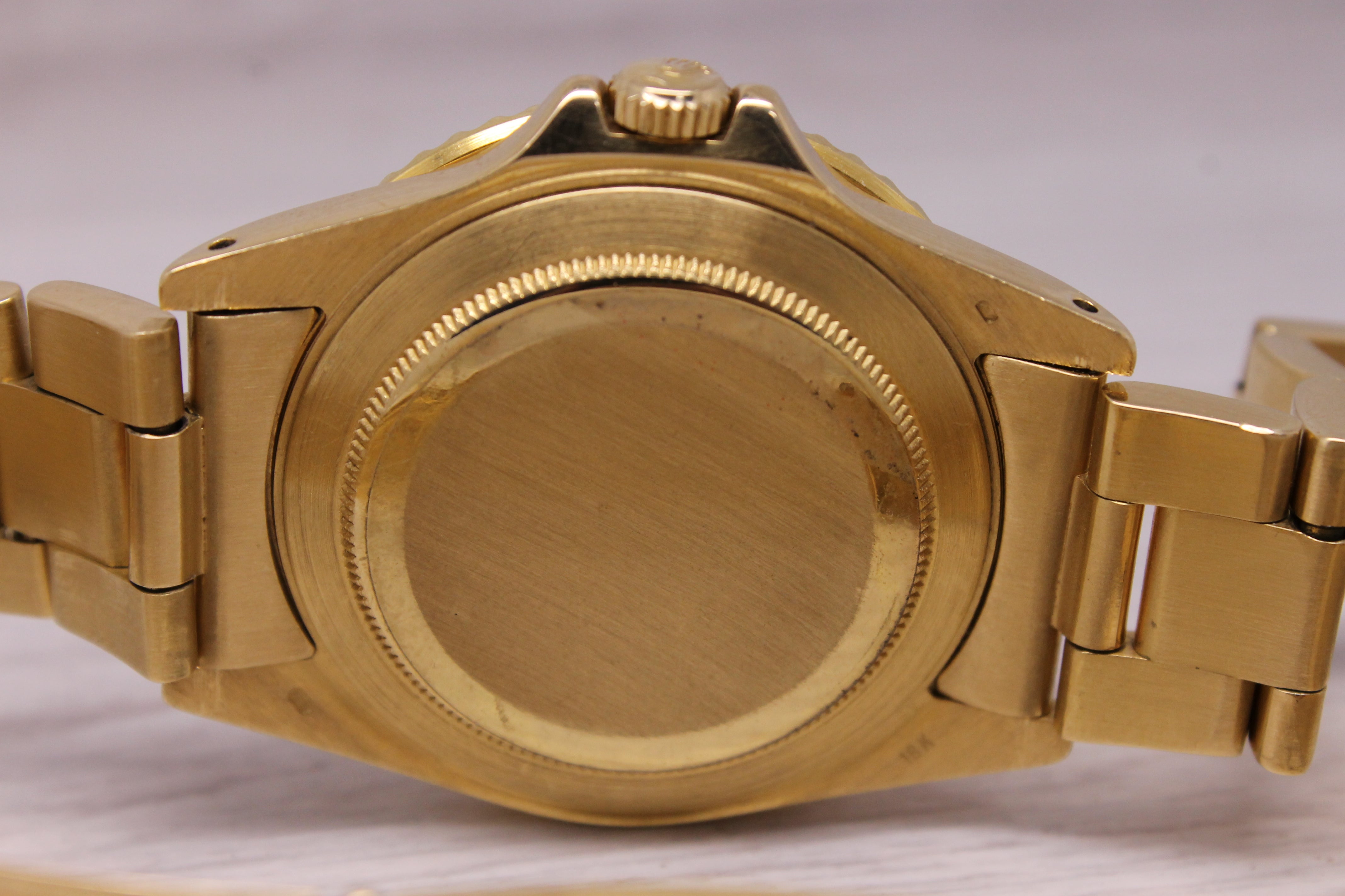 Vintage 1982 Rolex GMT Master 16758 18k Gold Mens Automatic Watch Nipple w B&P