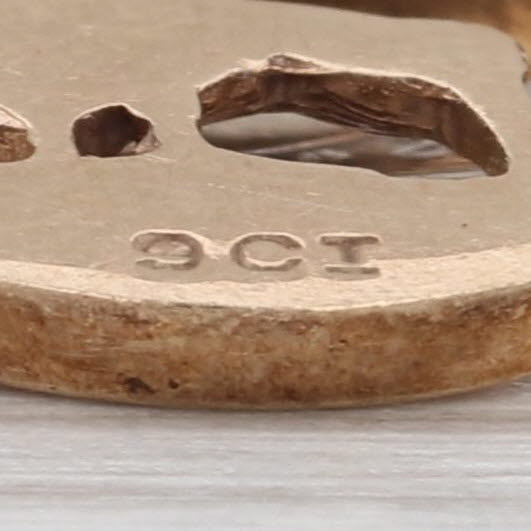 New Zealand Kiwi Bird Charm 9k Yellow Gold Souvenir Pendant