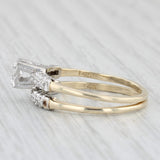 0.23ctw Diamond Engagement Ring Wedding Band Bridal Set 14k Yellow Gold Size 8