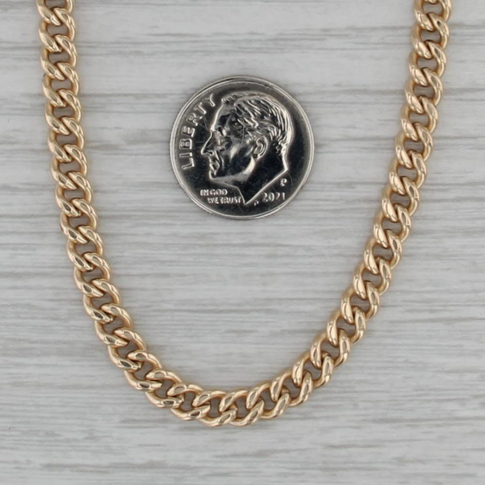 Curb Chain Watch Chain Short Necklace 13.75" 4.8mm 1/20 12k Gold Filled