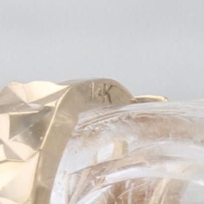 Etched Small Hoop Earrings 14k Yellow Gold Round Huggies Hoops 11.5 x 2.2mm