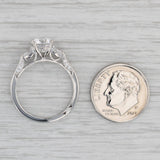 Gray Tacori New Round Semi Mount Engagement Ring Diamond 18k Gold Certificate Sz 6.5