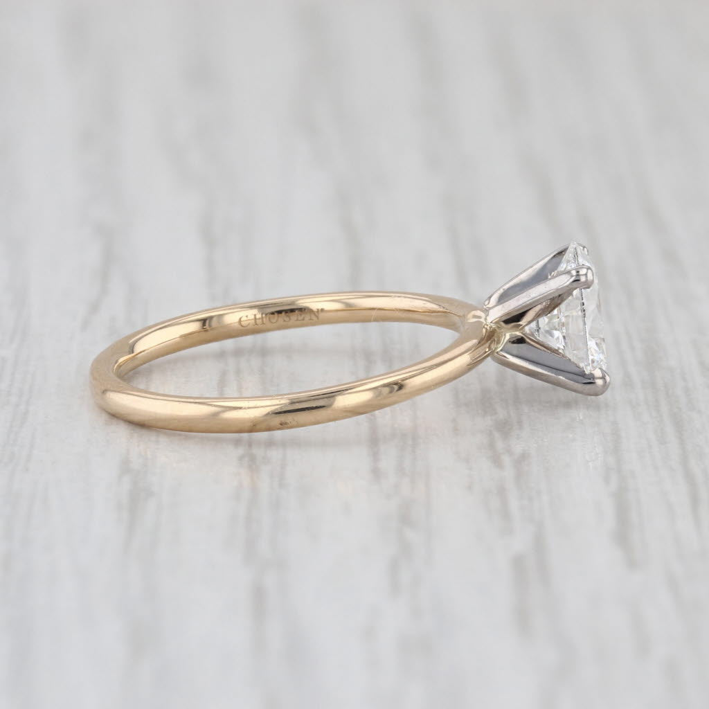 IGI 1.06ct Oval Lab Grown Diamond Solitaire Engagement Ring 14k Gold Sz 7 VVS2 E