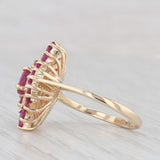 1.66ctw Ruby Halo Ring 14k Yellow Gold Size 5.5
