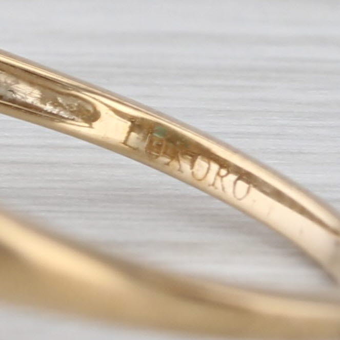 2.47ctw Teal Grandidierite Zircon Halo Ring 10k Yellow Gold Size 10.25