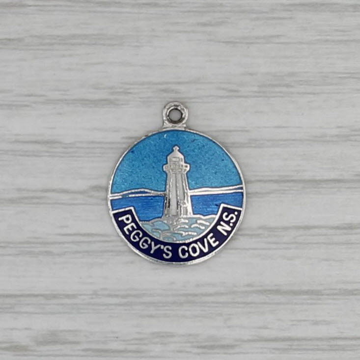 Peggy's Cove Nova Scotia Souvenir Charm Sterling Silver Pendant