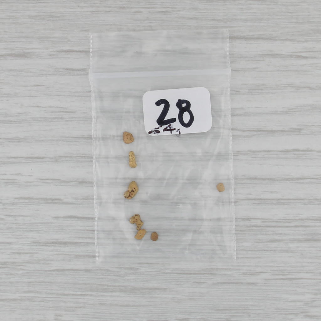 Natural Gold Nuggets 19k-20k Yellow Gold 7 Small Pieces