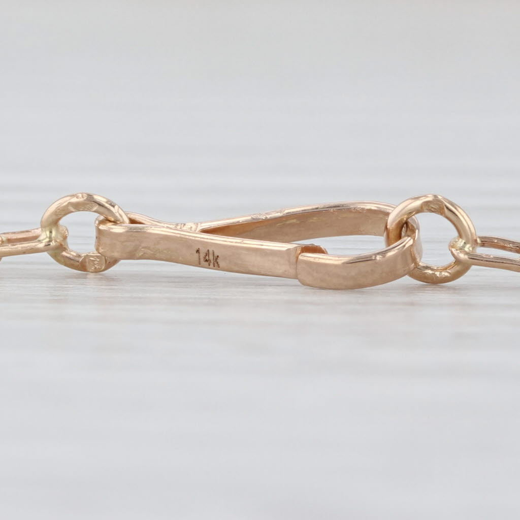 Cable Chain Necklace 14k Yellow Gold 24" 1.7mm