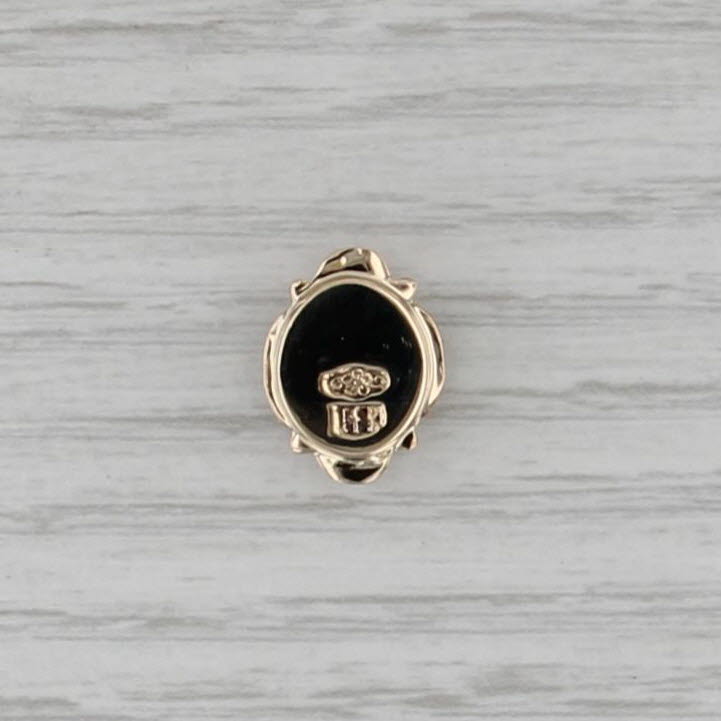 Old Victoria 0.45ct Amethyst Slide Bracelet Charm 14k Yellow Gold Vintage