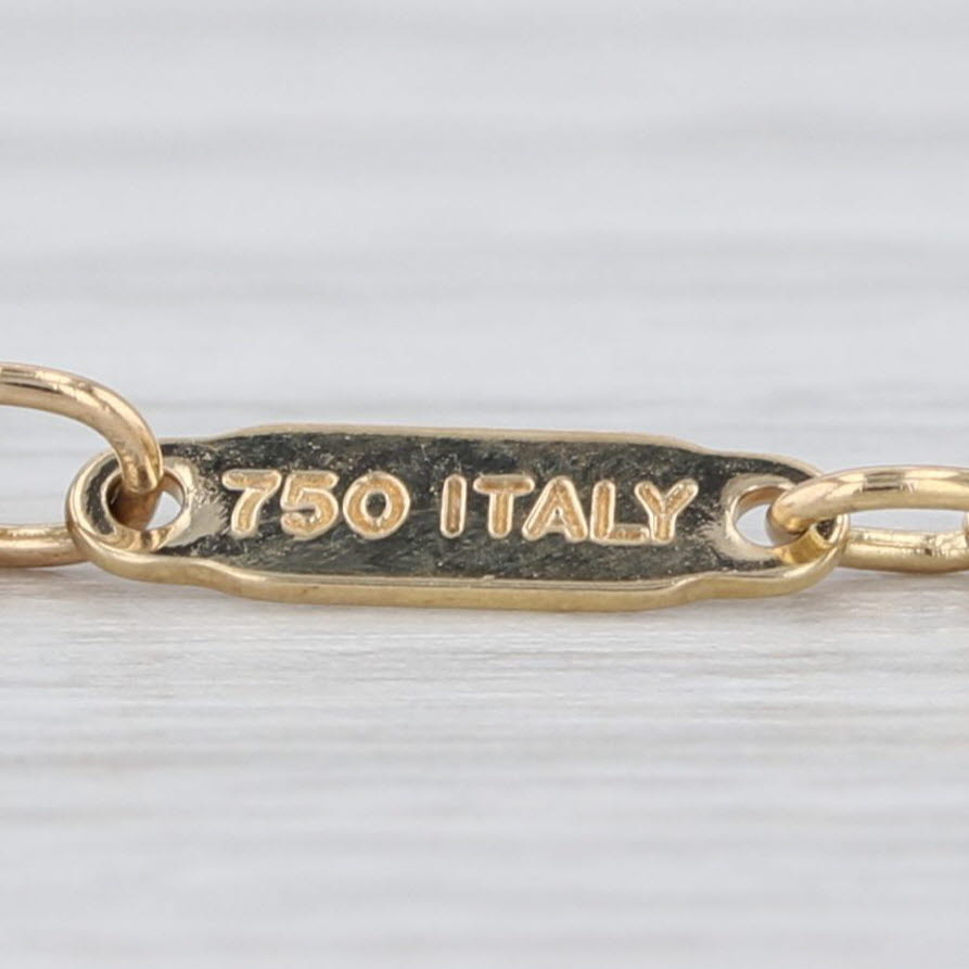 Tiffany & Co 1837 Circle Disc Pendant Necklace w/ Pouch 16" Cable Chain