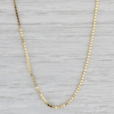 New Curb Chain 14k Yellow Gold 18" 1.1mm Lobster Clasp