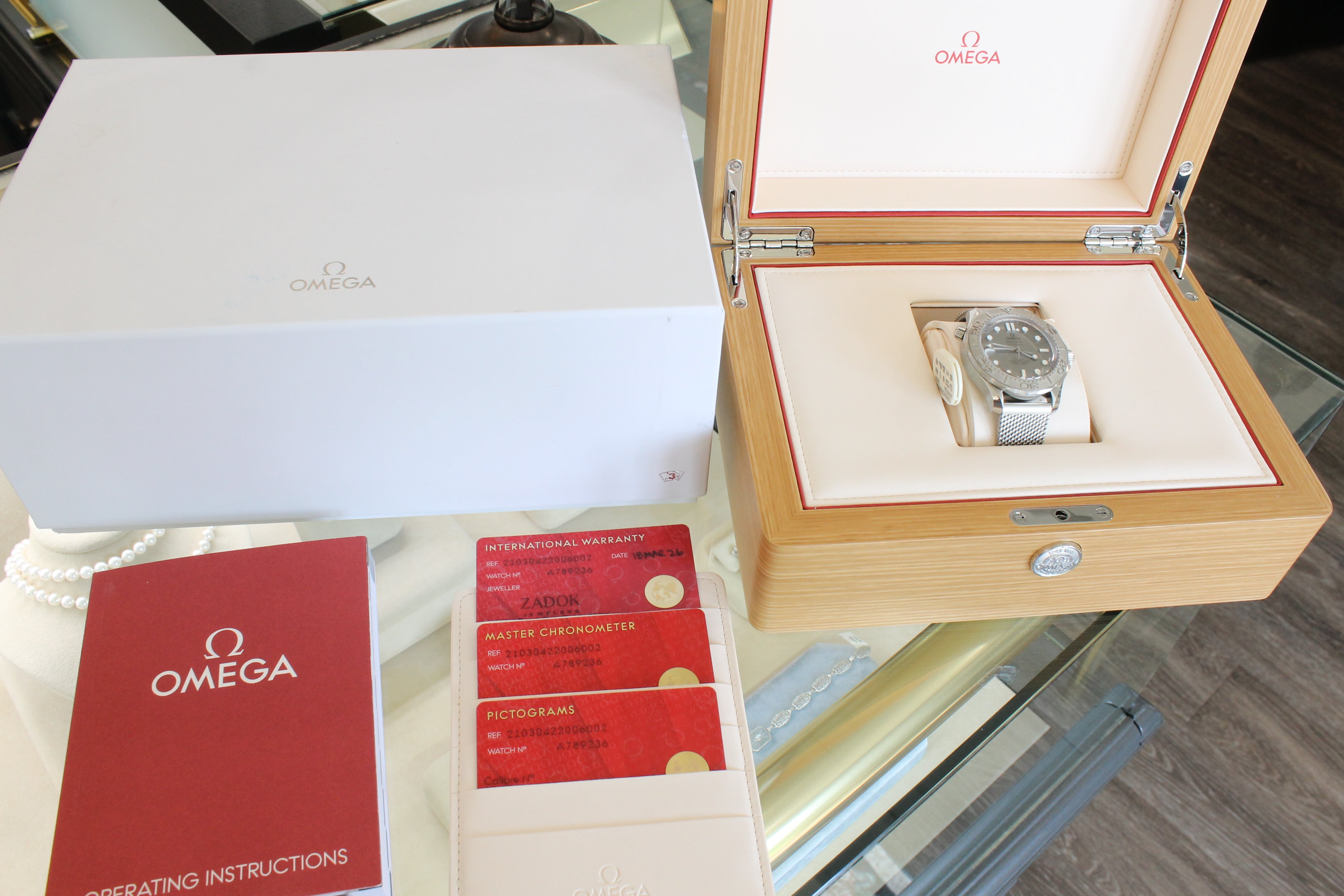 2026 Omega Seamaster Pro 300m Diver 42mm Steel Box Unworn 210.30.42.20.06.002