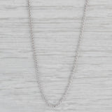 16" Wheat Chain Necklace 18k White Gold 1mm
