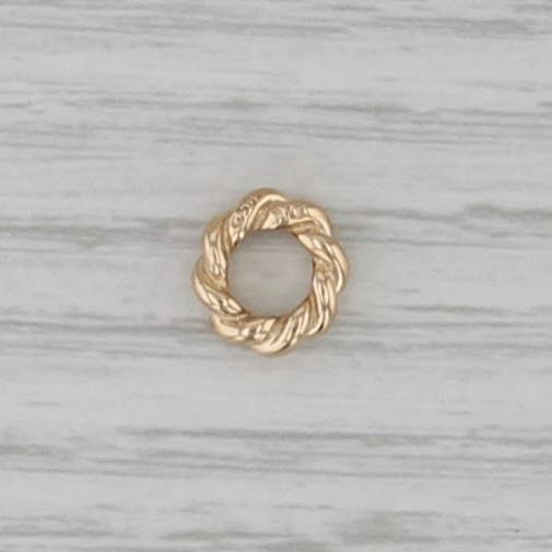Authentic Pandora Twist Spacer Charm 14k Gold 750353 Retired 585 ALE Bead
