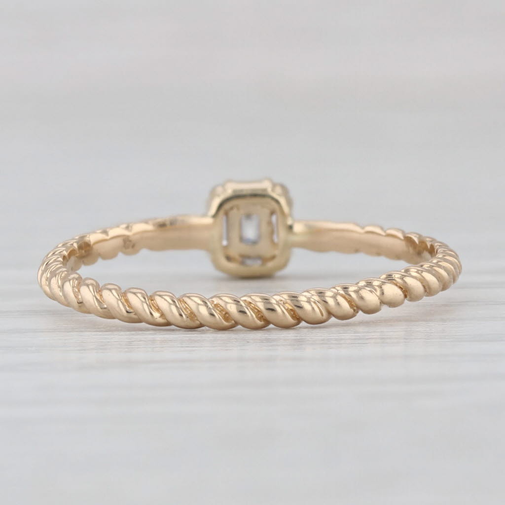 0.10ctw Diamond Ring 14k Yellow Gold Size 7.25 Promise